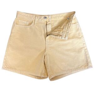 Wild Fable highest rise Bermuda Jean shorts yellow denim size 12/31